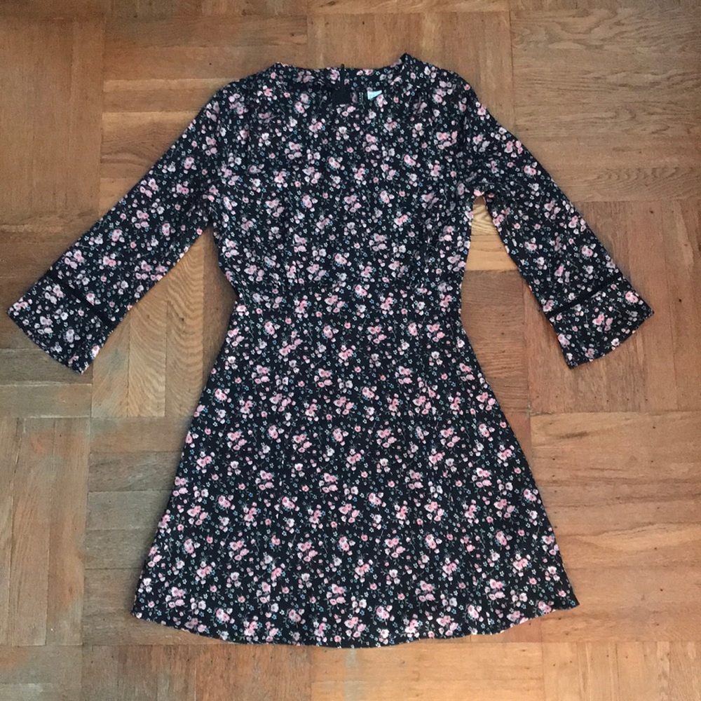 H&M Floral Long Sleeve Dress